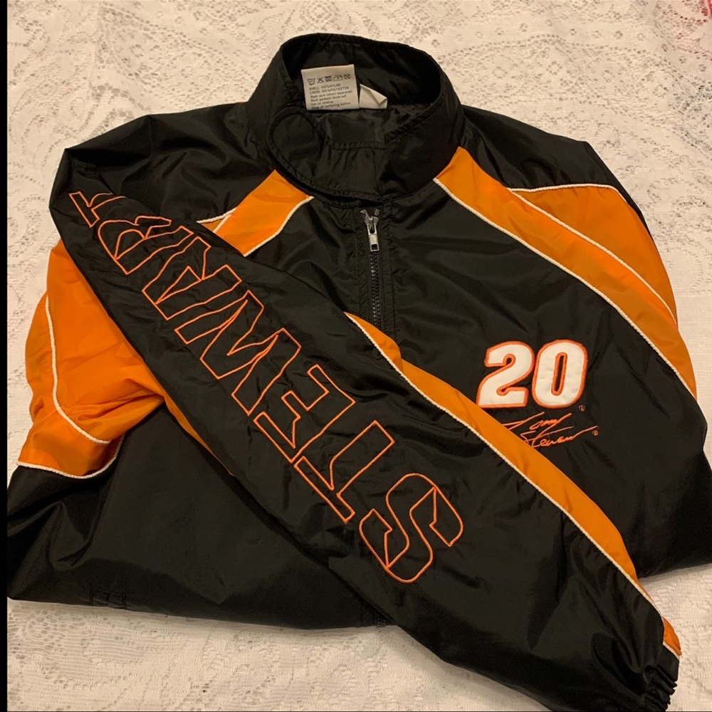 Vintage winners circle Tony Stewart windbreaker racing jacket